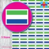 galapagos islands flag stickers 3 sizes