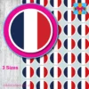 round france french flag stickers 3 sizes