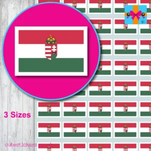 HUNGARY UNOFFOCIAL STATE FLAG STICKERS