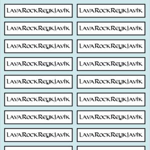Lava Rock Reykjavik 5cm x 1cm