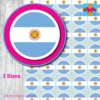 round ARGENTINA flag stickers
