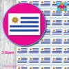 uruguay flag stickers 3 sizes