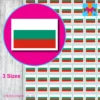 Bulgaria Flag Stickers 3 sizes