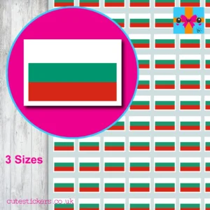 Bulgaria Flag Stickers 3 sizes