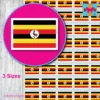 Uganda Flag Stickers 3 sizes