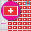 switzerland flag stickers 3 sizes