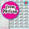 Zoom meeting planner stickers