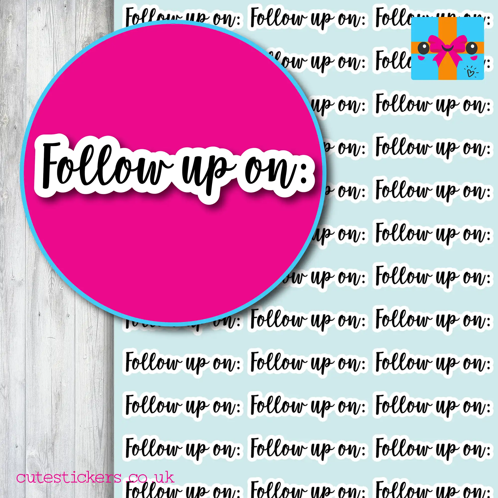 follow up on planner stickers