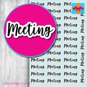 meeting planner stickers