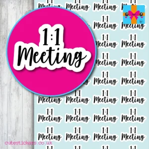 one on one 1 1 meeting planner stickers