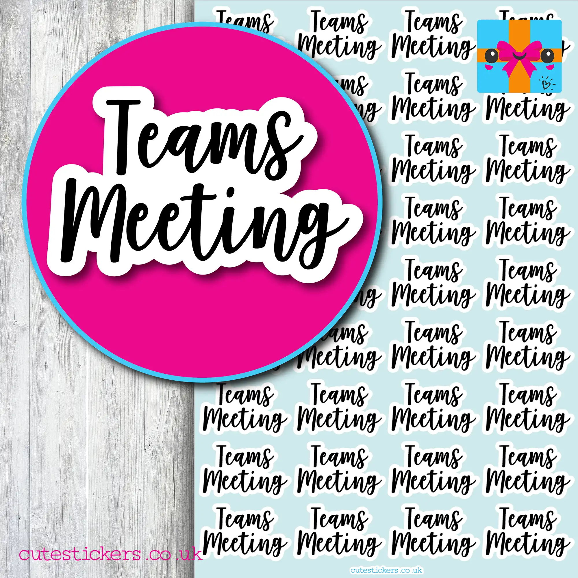 teams meeting planner stickers
