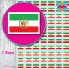 Iran Lion and Sun Flag Stickers 3 Sizes