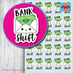 bank shift planner stickers