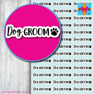 dog groom reminder planner stickers