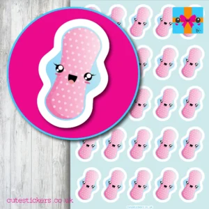 sanitary pad period planner stickers