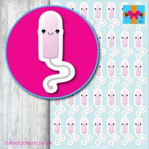 tampon period planner stickers