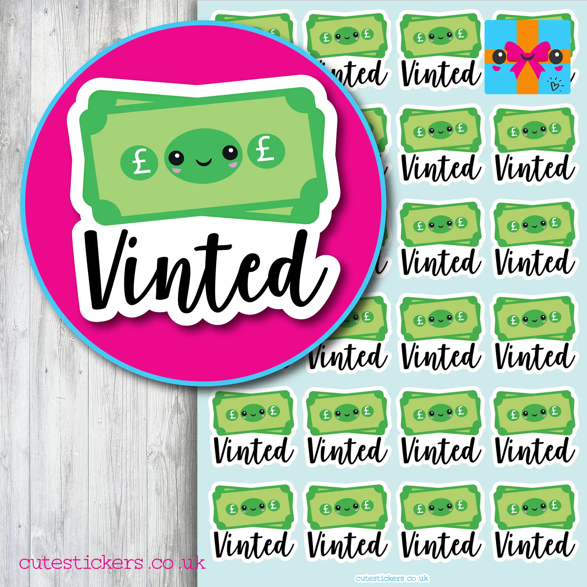 vinted sales tracker planner stickers