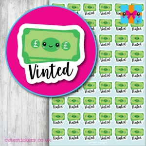 vinted sales tracker stickers planners