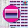 Omnisexual Flag stickers