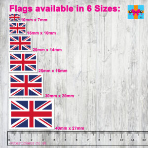flag stickers 6 sizes
