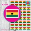 Ghana Flag Stickers 6 sizes