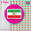 Iran Lion and Sun Flag Stickers 6 Sizes