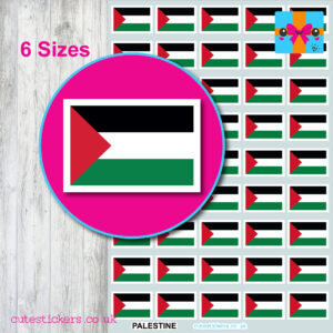 Palestine Palestinian Flag Stickers 6 sizes