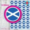 Scotland ROUND flag stickers 6 sizes