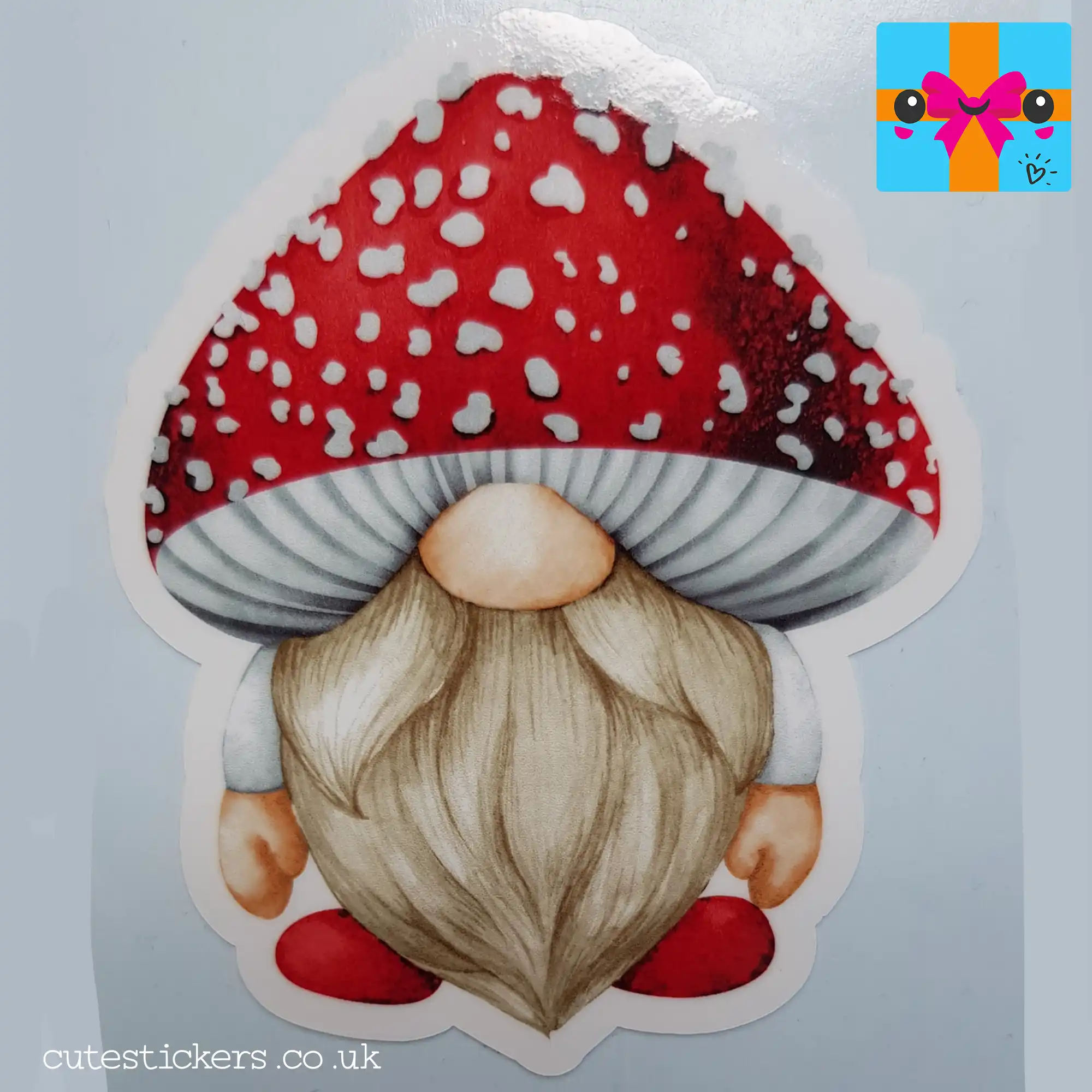 gonk gnome stickers GLOSS no bow