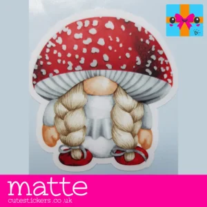 gonk gnome stickers matte no bow