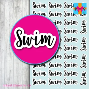 swim planner stickers