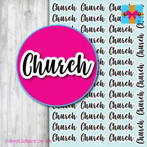 Church Planner Stickers