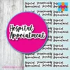 Hospital Appointment Reminder Planner Stickers