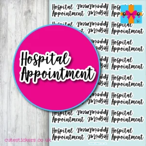Hospital Appointment Reminder Planner Stickers
