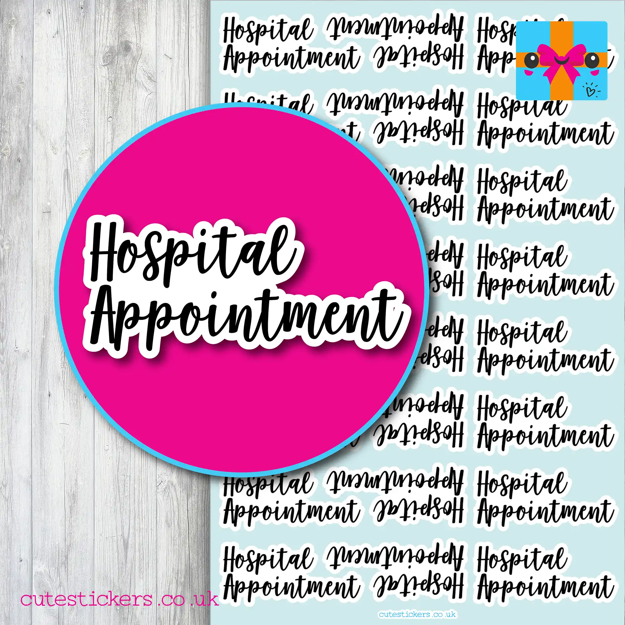 Hospital Appointment Reminder Planner Stickers