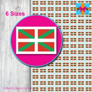 Spain Basque Flag Stickers 6 Sizes