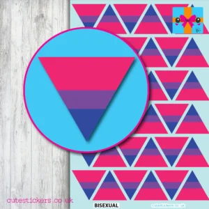 Triangle Bisexual Flag Stickers