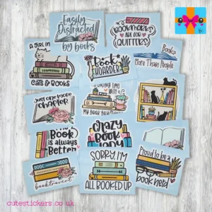 kindle stickers e reader kobu book lovers sticker pack