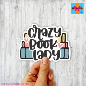 kindle sticker ereader kobo crazy book lady