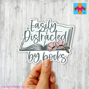 kindle sticker ereader kobo easily distracted by books