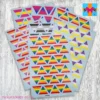 lgbtqia triangle flag stickers