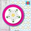 Yorkshire Rose Stickers 7 sizes
